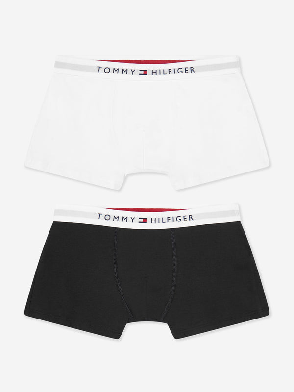 Tommy Hilfiger Boys 2 Pack Boxer Shorts Set in White