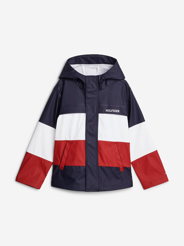 Tommy Hilfiger Kids Colourblock Windbreaker in Multicolour