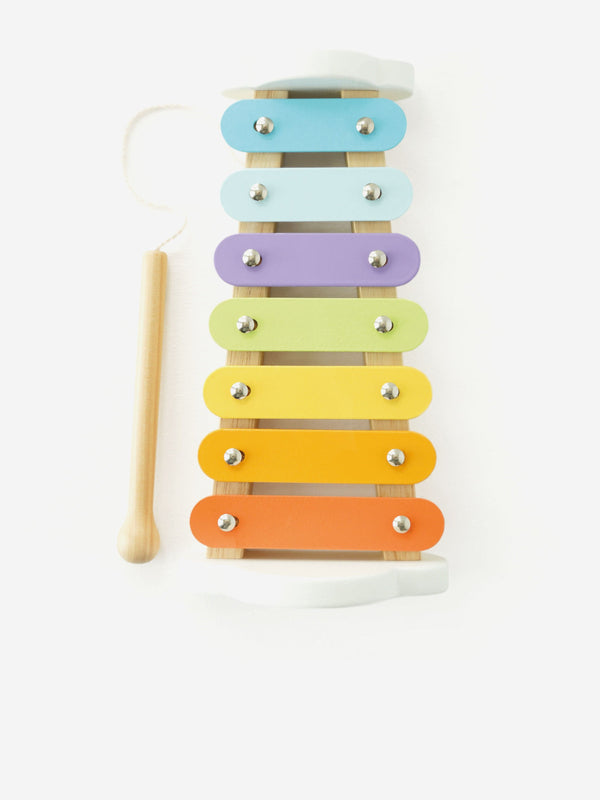 Le Toy Van Rainbow Wooden Xylophone (W:22 x D:14.5 x H:15cm)