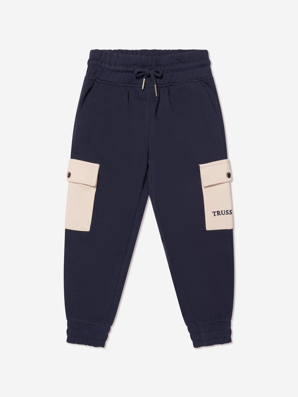 Trussardi Boys Umati Joggers in Navy