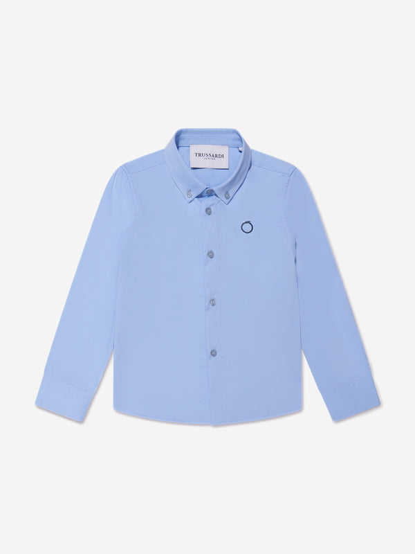 Trussardi Boys Barlog Shirt in Blue