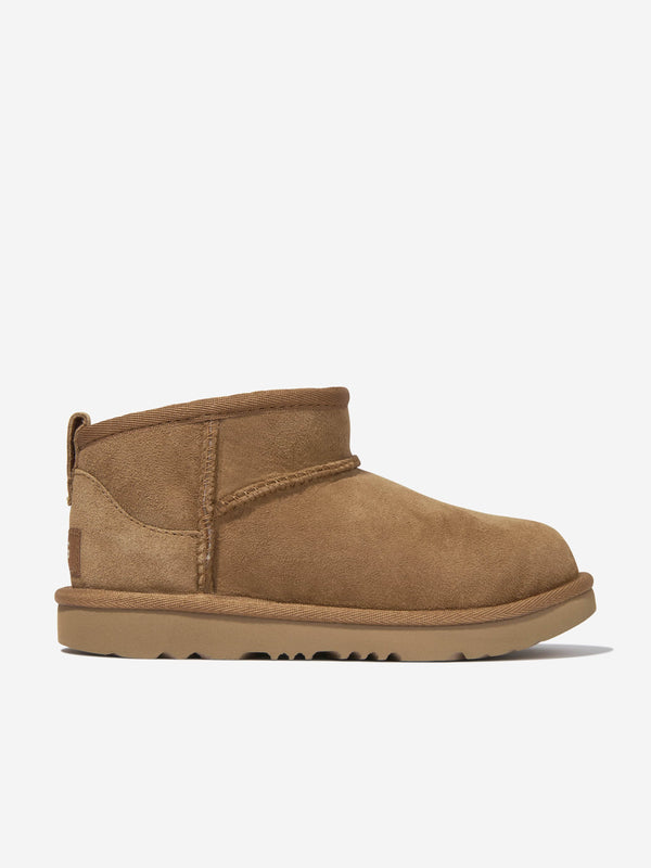 UGG Kids Classic Ultra Mini Boots in Brown