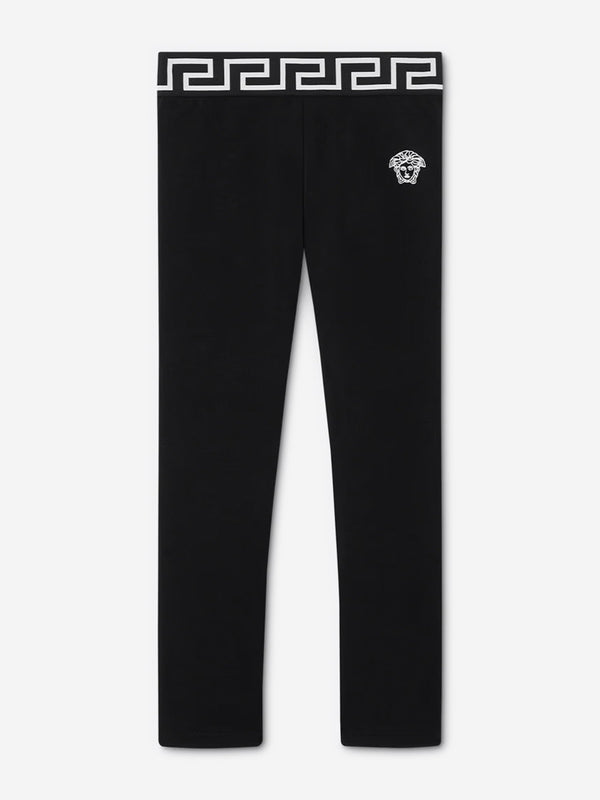 Versace Girls Medusa Logo Leggings in Black