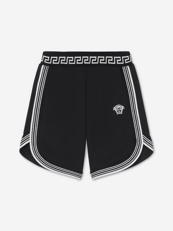 Versace Boys Medusa Logo Shorts in Black