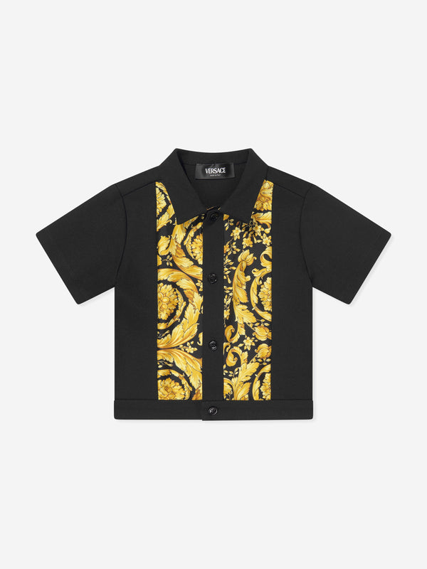 Versace Baby Boys Barocco Shirt in Black