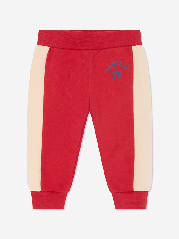 Versace Baby Boys 78 Logo Joggers in Red