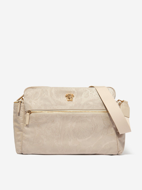 Versace Baby Barocco Logo Changing Bag in Beige (40cm)