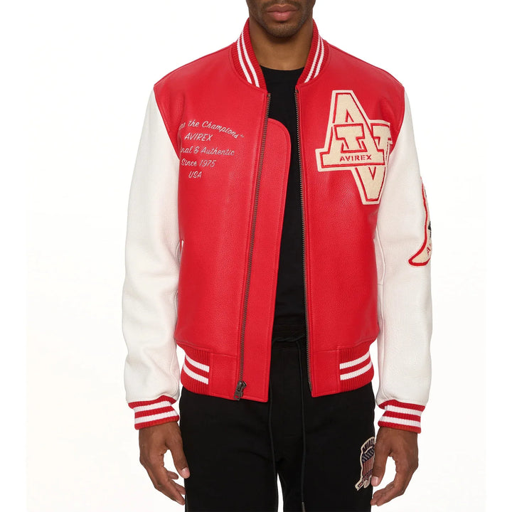 Wildcat embroidered varsity jacket
