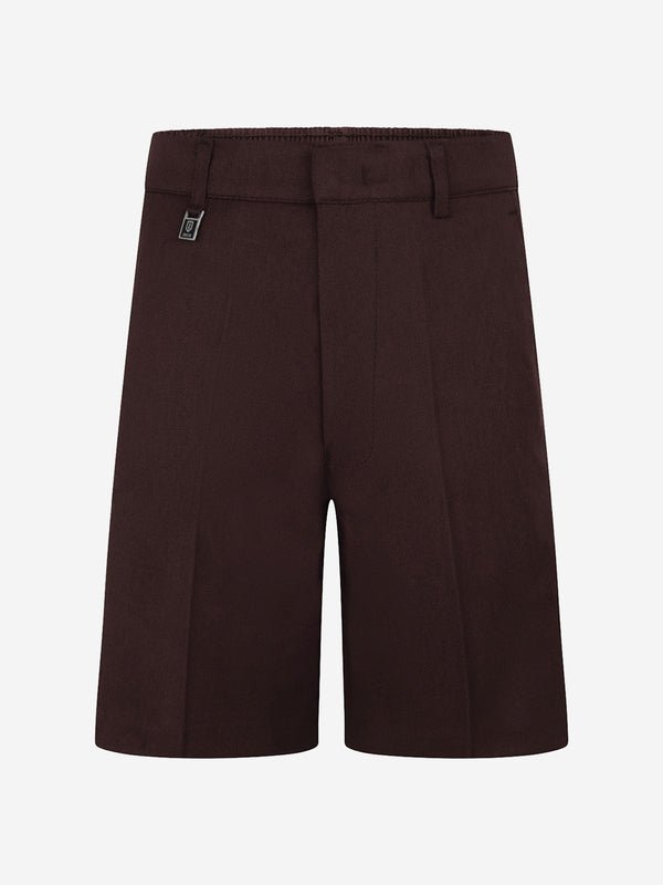 Zeco Kids School Standard Fit Shorts in Brown