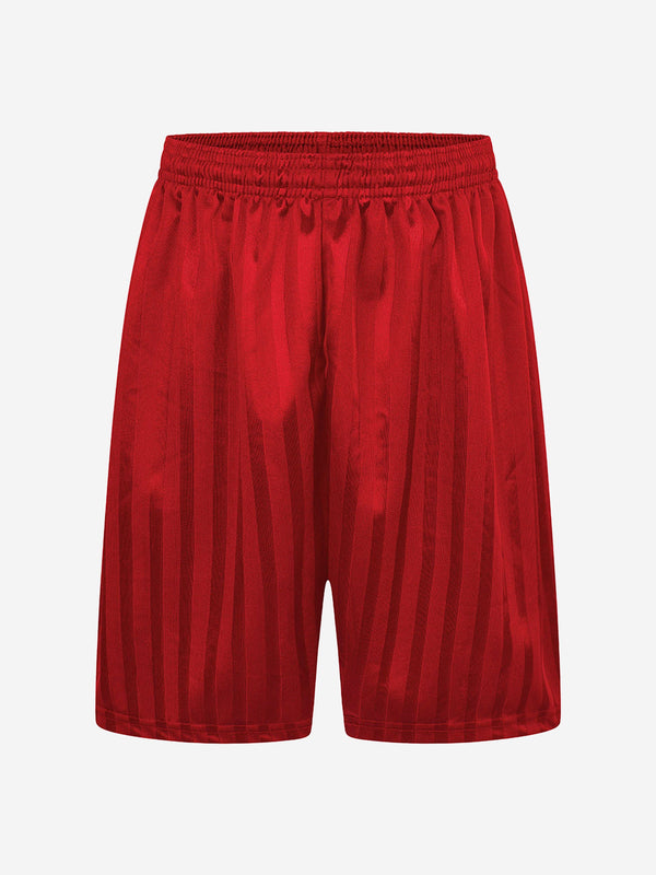 Zeco Kids School Shadow Stripe Shorts in Red