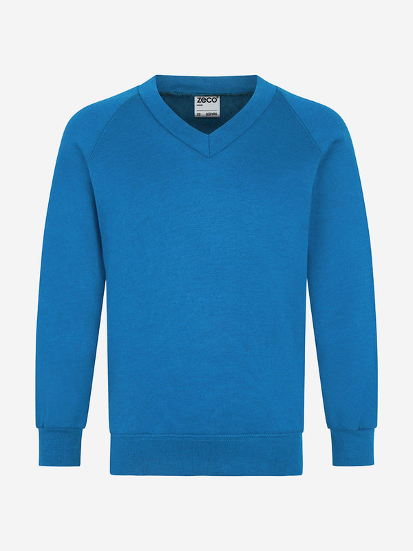 Zeco Kids School V-Neck Sweatshirt in Blue