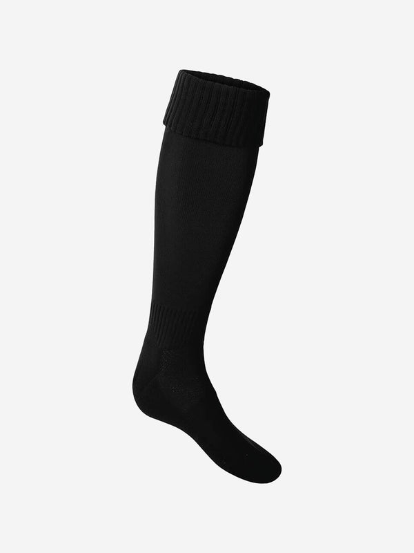 Zeco Kids School Football Socks in Black