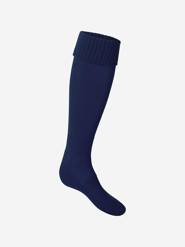 Zeco Kids School Football Socks in Navy