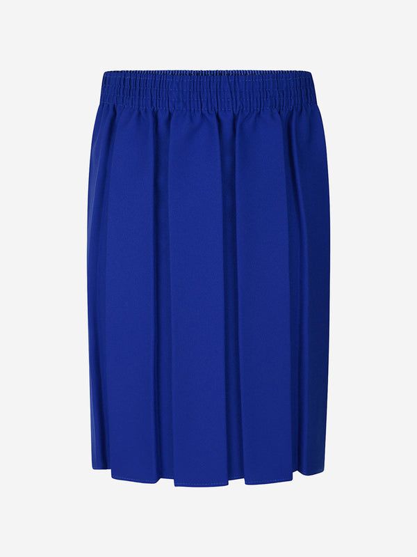 Zeco Girls School Box Pleat Skirt in Blue