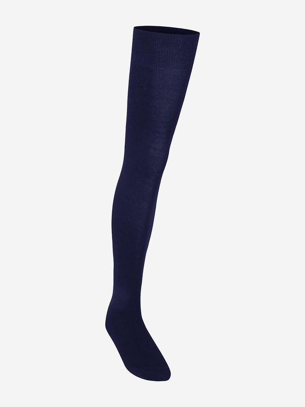 Zeco Girls School Overknee Socks in Navy