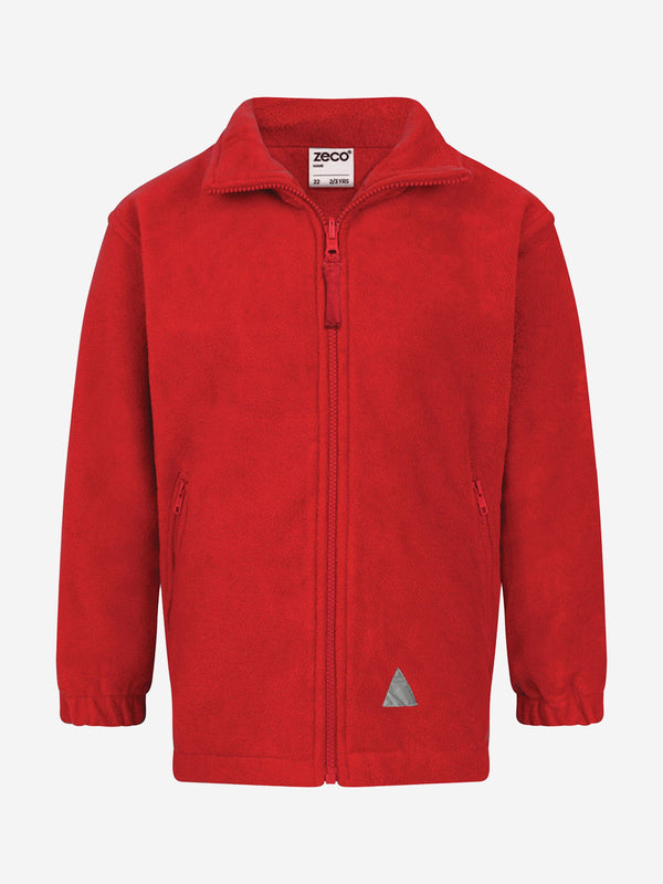 Zeco Kids School Polar Fleece Jacket in Red