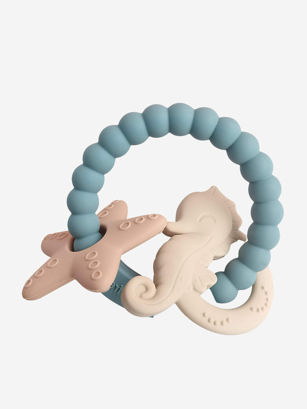 Bloom Bambini Baby Seahorse and Starfish Teether in Blue