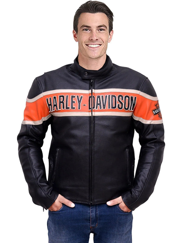 Harley Davidson biker leather jacket
