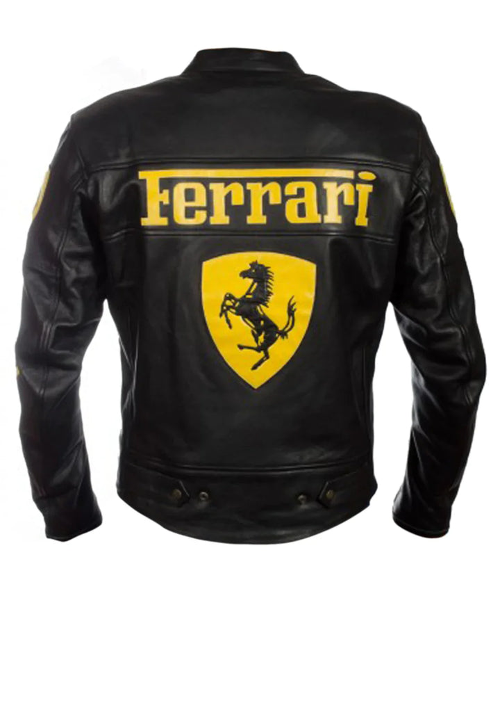 Ferrari branded motorcycle jacket
