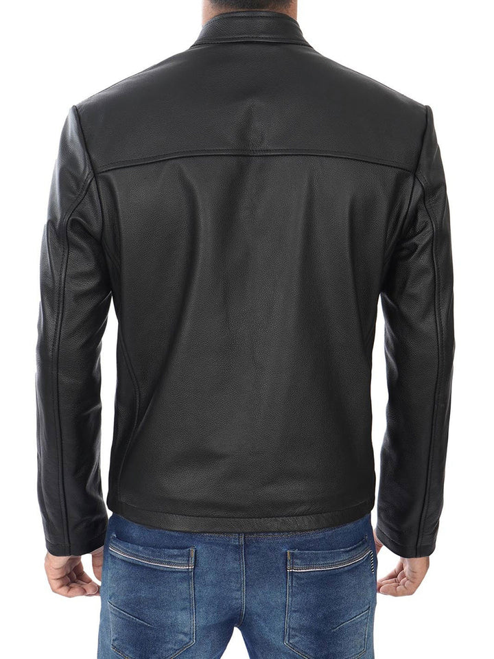 Premium cowhide leather jacket
