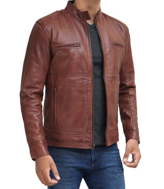 Stylish men’s cafe racer outerwear
