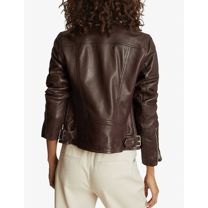 Stylish women’s leather jacket
